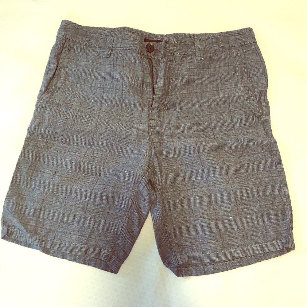 John Varvatos linen slim fit shorts